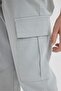 Boy's Cargo Fit Waist Lace-Up Elastic Leg Pocket Jogger Gabardine Trousers C0995A824Sp - 5