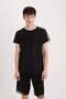 100% Cotton Regular Fit Crew Neck Short Sleeve Pique T-Shirt C2563Ax24Sm