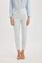 Sigaret Satin Trousers Normal Waist Basic Straight Waist Elastic Straight Leg J8743Az24Sm - 5