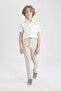 Boy's Standard Leg Linen Blend Trousers Z1706A624Sm - 3