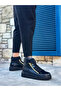 Snr-512 Boa Thick High Black Sole Double Zipper Black Men's Sports Boots - 8