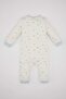 Baby Boy Newborn Patterned Long Sleeve Jumpsuit C1538A524Sm - 5