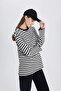 Regular Fit Crew Neck Striped Long Sleeve T-Shirt Tunic C0276Ax24Sp - 8