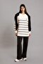 Regular Fit Crew Neck Printed Soft Furry Inside Thick Sweatshirt Tunic C5417Ax24Sp - 2
