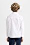 Boy's Polo Neck Oxford Long Sleeve Shirt C0603A824Sm - 5