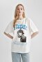 Unisex Coool Tupac Shakur Oversize Wide Fit Crew Neck Short Sleeve T-Shirt C3801Ax24Sm - 8