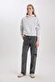 Boxy Fit Hooded Thick Basic Plain Sweatshirt B8570Ax24Sp - 2