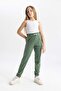 Girl's Elastic Waist Sweatpants Pocketed Jogger Pants Z8779A624Sm - 3