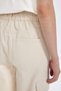 Paperbag High Waist Cargo Pocket Ankle Length White Jean Trousers C1255Ax24Sm - 6