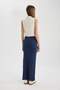 Ribbed Camisole Slit Washable Faded Effect Maxi Skirt C1653Ax24Sp - 6