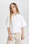 Boxy Fit Cotton Pack Short Sleeve Shirt for Girls C0504A824Sp - 6