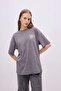 Nirvana Oversize Wide Fit Crew Neck Short Sleeve Washed Faded Effect T-Shirt C3767Ax24Sm - 5