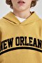 Boy's Printed Hooded Thick Sweatshirt B9000A823Cw - 5