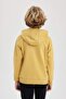 Boy's Printed Hooded Thick Sweatshirt B9000A823Cw - 6