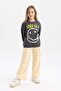 Cargo Fit Elastic Waist Wide Leg Sweatpants for Girls B2550A823Wn - 2