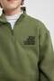 Boy's Oversize Wide Fit Stand Collar Printed Thick Sweatshirt B1735A823Wn - 6