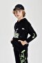 Boy's Oversized Wide Fit Hooded Printed Sweatshirt C0357A823Cw - 7