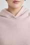 Boxy Fit Hooded Thick Basic Plain Sweatshirt B8570Ax23Wn - 5