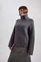 Relax Fit Zippered Collar Brioche Knit Fabric Sweater A8620Ax23Wn - 4
