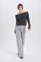 Fitted Open Shoulder Sweater B3826Ax23Wn - 2