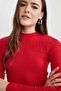 Crop Half Turtleneck Black Knitwear Sweater B2491Ax23Wn - 5