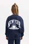 Girls' Crew Neck Soft Furry Thick Sweatshirt B2507A823Wn - 7