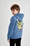 Boy's Spongebob Crew Neck Thick Sweatshirt B2942A823Wn