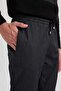 Gabardine Jogger Pants with Lace-Up Waist Elastic Straight Leg Pockets A5741Ax23Au - 7