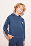 Boy's Oversized Wide Fit Hooded Sweatshirt A6586A823Wn