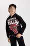 Boy's Nba Chicago Bulls Hooded Thick Sweatshirt B4794A823Wn - 7