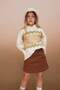 Girl's Half Turtleneck Sweater B1604A823Wn