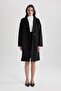 Long Cashmere Coat Regular Fit Double Breasted Lapel Snap Closure with Pockets A1090Ax23Au - 6
