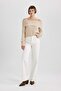 Fitted Open Shoulder Sweater B3826Ax23Wn - 2