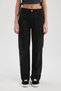 Gabardine Pants Straight Fit Standard Size High Waist Cargo Pocket B0625Ax23Au - 4
