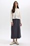 Crochet Fit Crew Neck Long Sleeve Crochet T-Shirt Tunic B3717Ax23Au - 5