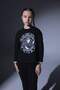 Girls Wednesday Oversize Wide Fit Crew Neck Long Sleeve T-Shirt B3545A823Wn - 3