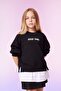 Girl's Oversized Crew Neck Soft Fleece Thick Sweatshirt A8424A823Au - 2