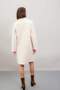 Long Cashmere Coat Regular Fit Double Breasted Lapel Snap Closure with Pockets A1090Ax23Au - 4