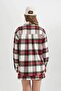 Coool Oversize Check Flannel Long Sleeve Shirt Y5979Az23Wn - 8