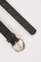 Women's Oval Buckle Faux Leather Classic Belt B3836axns - 2