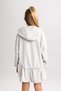 Girl's Hooded Printed Sweat Dress B2585A823Au - 7