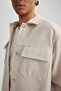 Relax Fit Lumberjack Basic Plain Pocket Long Sleeve Shirt Jacket A6876Ax23Au - 5