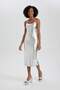 Fitted Bodycon Maxi Shiny Dress with Straps B5493Ax23Au - 2