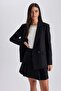 Oversized Wide Fit Double-Breasted Collar Buttoned Blazer Jacket B0357Ax23Au - 5