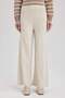 Relax Fit Knitwear Trousers Basic Flat Elastic Waist Wide Leg V0088Az23Au - 4