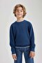 Boy's Crew Neck Knitwear Sweater U8991A623Wn - 4