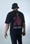 Vikings Valhalla Oversize Wide Fit Crew Neck Back Printed Short Sleeve T-Shirt A6308Ax23Sm
