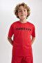 Oversize Bicycle Collar Label Printed Short Sleeve T-Shirt Boy's A9175A823Hs - 6