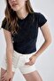 Coool Fitted Short Sleeve Washed Faded Effect Basic Short Sleeve Basic T-Shirt B0275Ax23Hs - 5