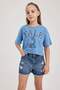 Yale University Relax Fit Crew Neck Short Sleeve T-Shirt Girls A5236A823Hs - 3